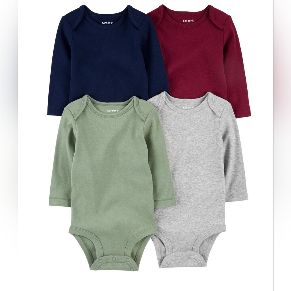 4-Pack Carter's Long-Sleeve Bodysuits